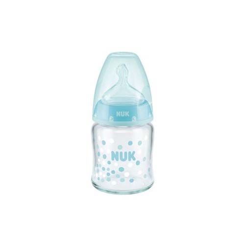 NUK BIBERON EN VERRE LARGE FIRST CHOICE 0-6M 120 ML