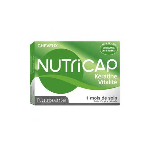 NUTRICAP KERATINE VITALITE CHEVEUX, 30 CAPSULES.