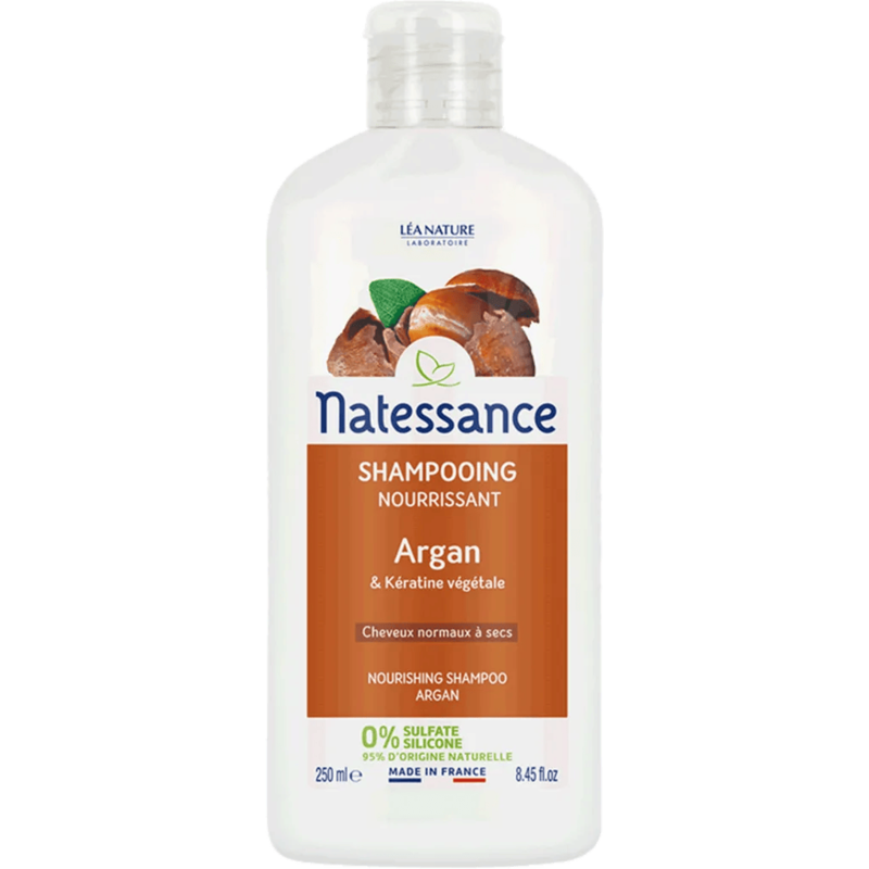 NATESSANCE SHAMPOING NUTRI  ARGAN 250ML.