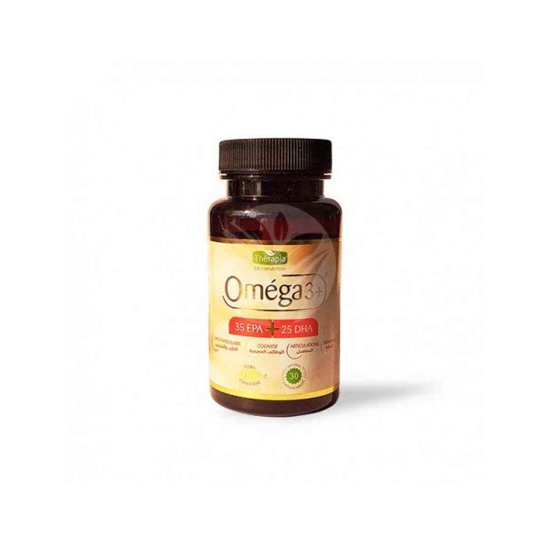 OMEGA 3+, BOITE DE 30 CAPSULES - THÉRAPIA.