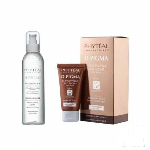 PHYTEAL DPIGMA ECRAN INVISIBLE SPF100+DPIGMA EAU MICELLAIRE A L'ALOE VERA 100ML (OFFERTE).