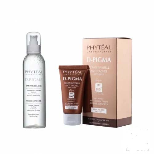 PHYTEAL DPIGMA ECRAN INVISIBLE SPF100+DPIGMA EAU MICELLAIRE A L'ALOE VERA 100ML (OFFERTE)