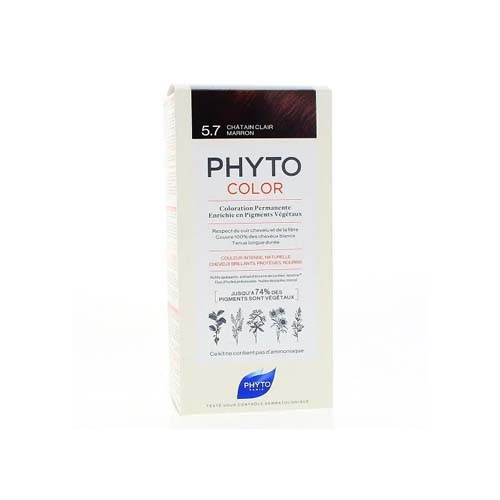 PHYTO PHYTOCOLOR 5.7 CHATAIN CLAIR MARRON.