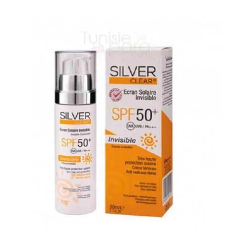 SILVER CLEAR ECRAN SOLAIRE INVISIBLE SPF 50+ 50ML