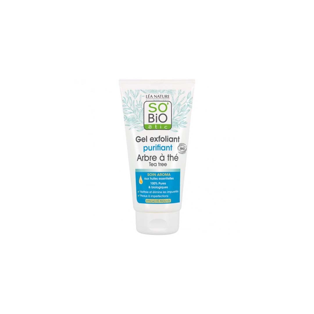 SO'BIO  GEL EXFOLIANT PURIFIANT ARBRE A THE 150ML