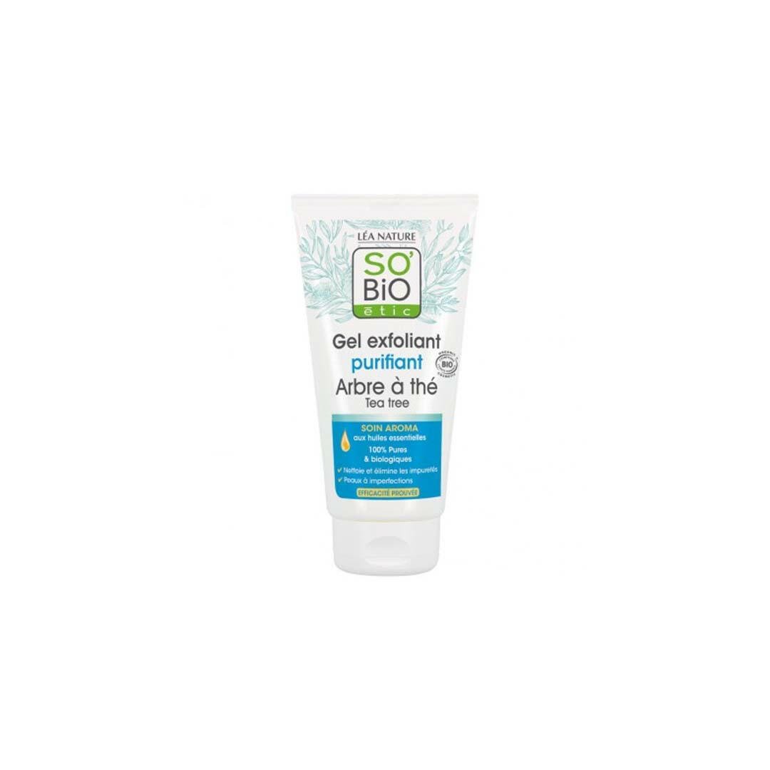 SO'BIO  GEL EXFOLIANT PURIFIANT ARBRE A THE 150ML.