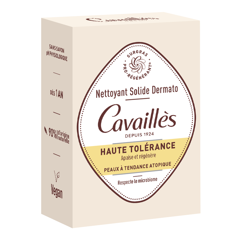 Roge Cavailles Nettoyant solide Haute Tolérance peau tendance atopique 100g.