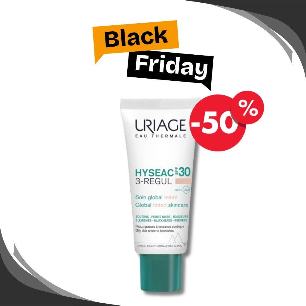Uriage Hyseac 3 - Regul Soin Global Teinté SPF30 40ml - Anti - Imperfections Matifiant | Peau Grasse Acné - La Grande Para