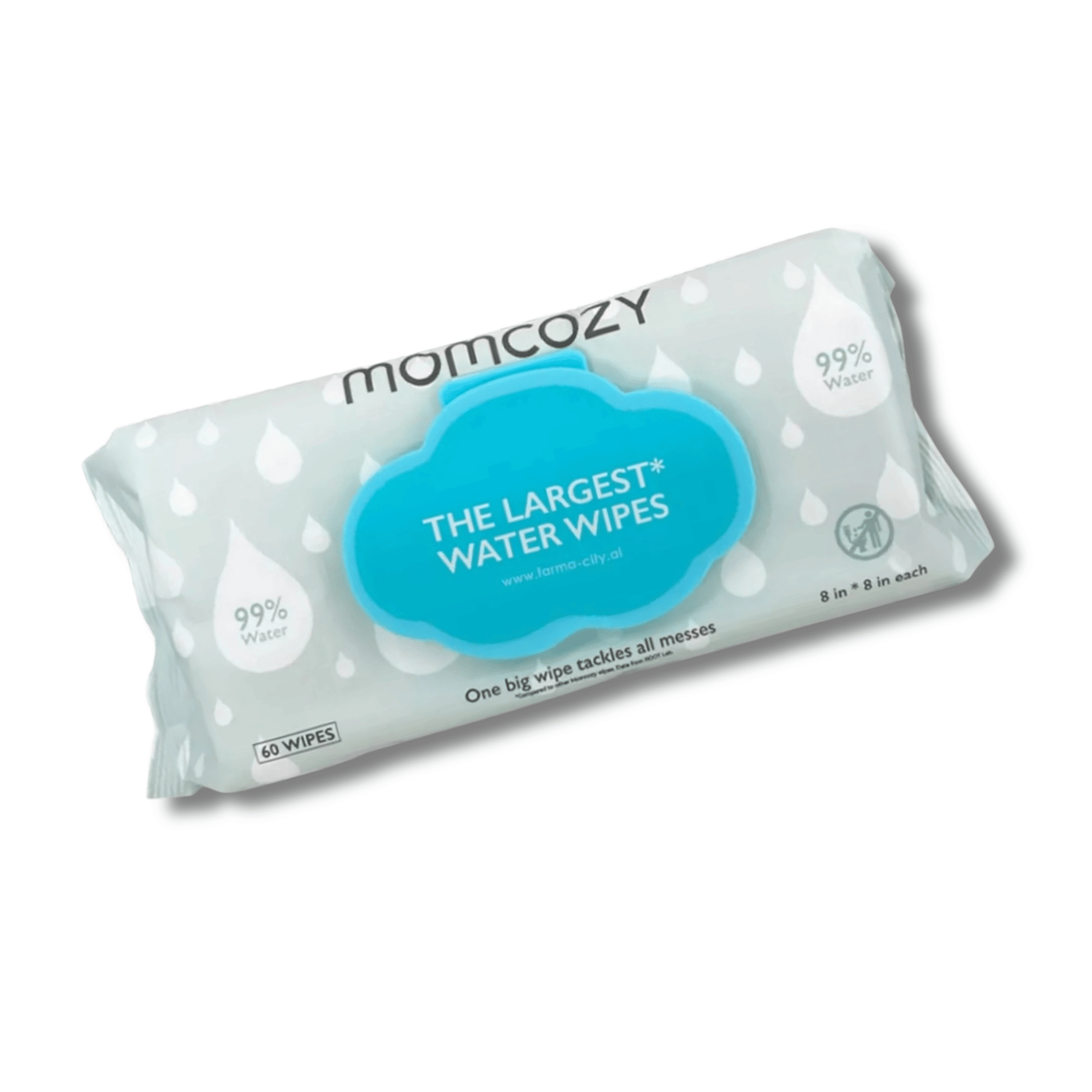 Momcozy Lingettes pour Bébé à 99 % d'eau Pureté Supérieure 60 Pieces