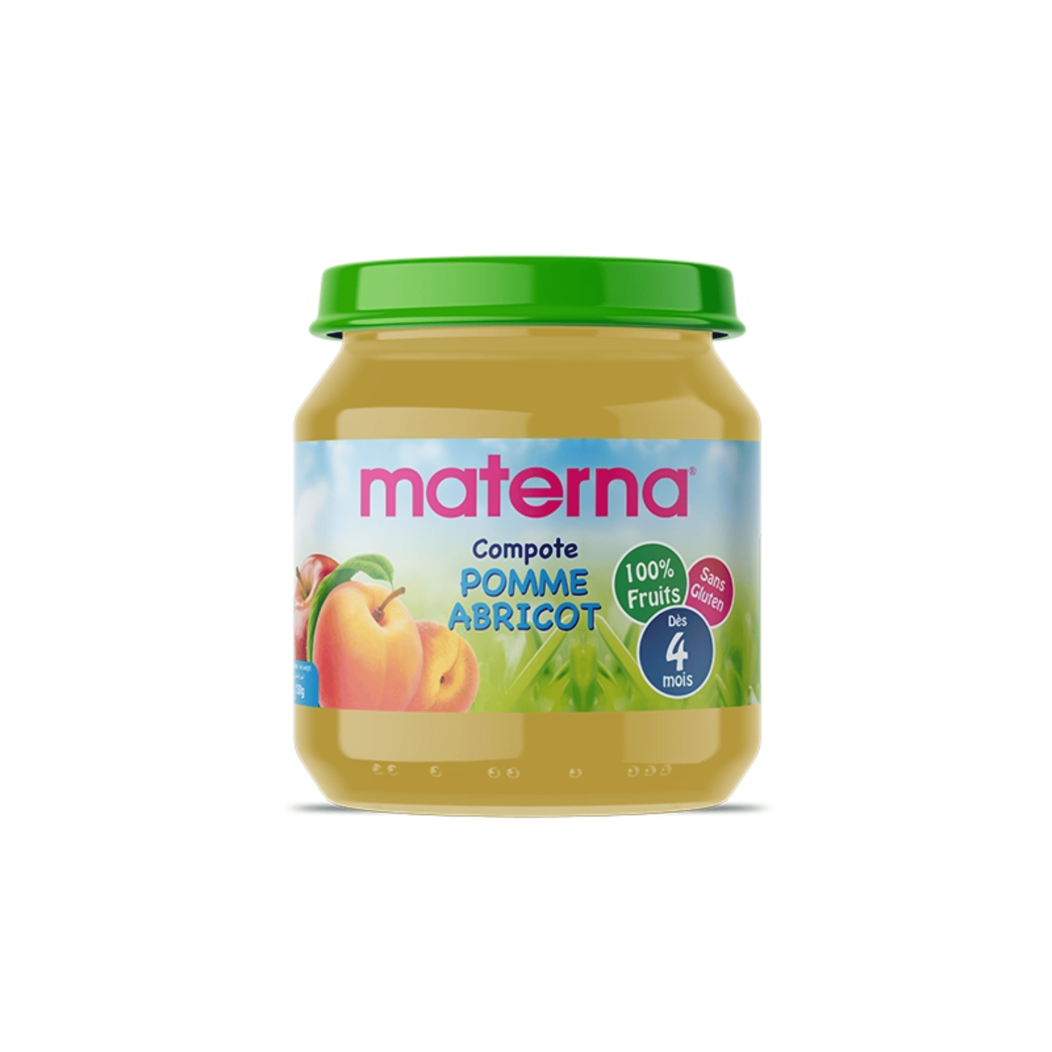 MATERNA BABY Compote Pomme Abricot 130g - La Grande Para