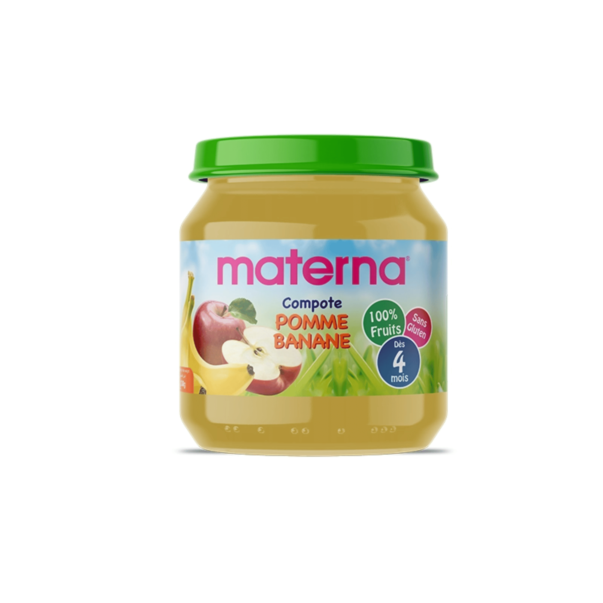 MATERNA BABY Compote Pomme Banane 130g - La Grande Para
