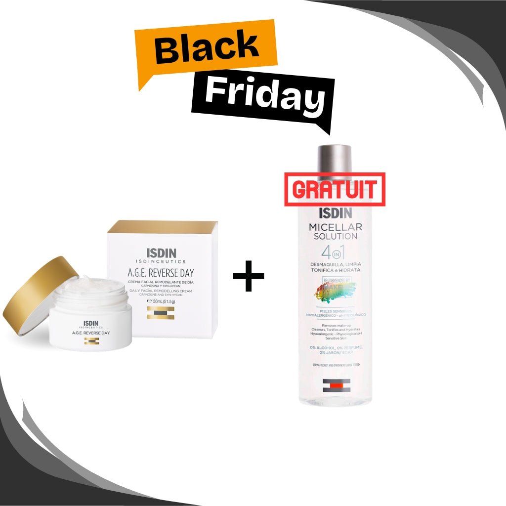 BLACK FRIDAY ISDIN A.G.E. Reverse Day 50ml + Micellar Solution 400ml GRATUIT Coffret - La Grande Para