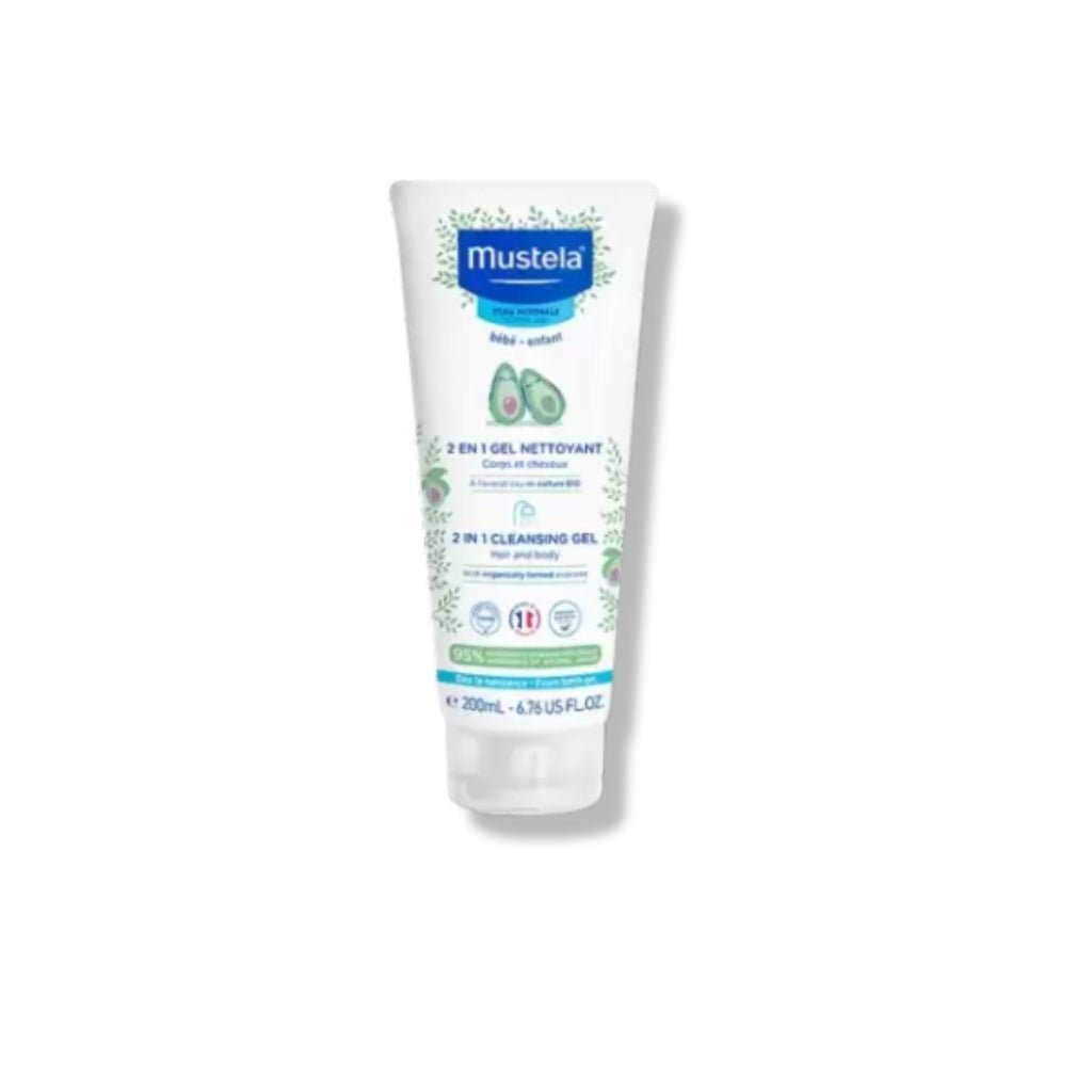 Mustela Gel Nettoyant 2 - en - 1 200ml - Corps & Cheveux Bébé Dès Naissance - La Grande Para