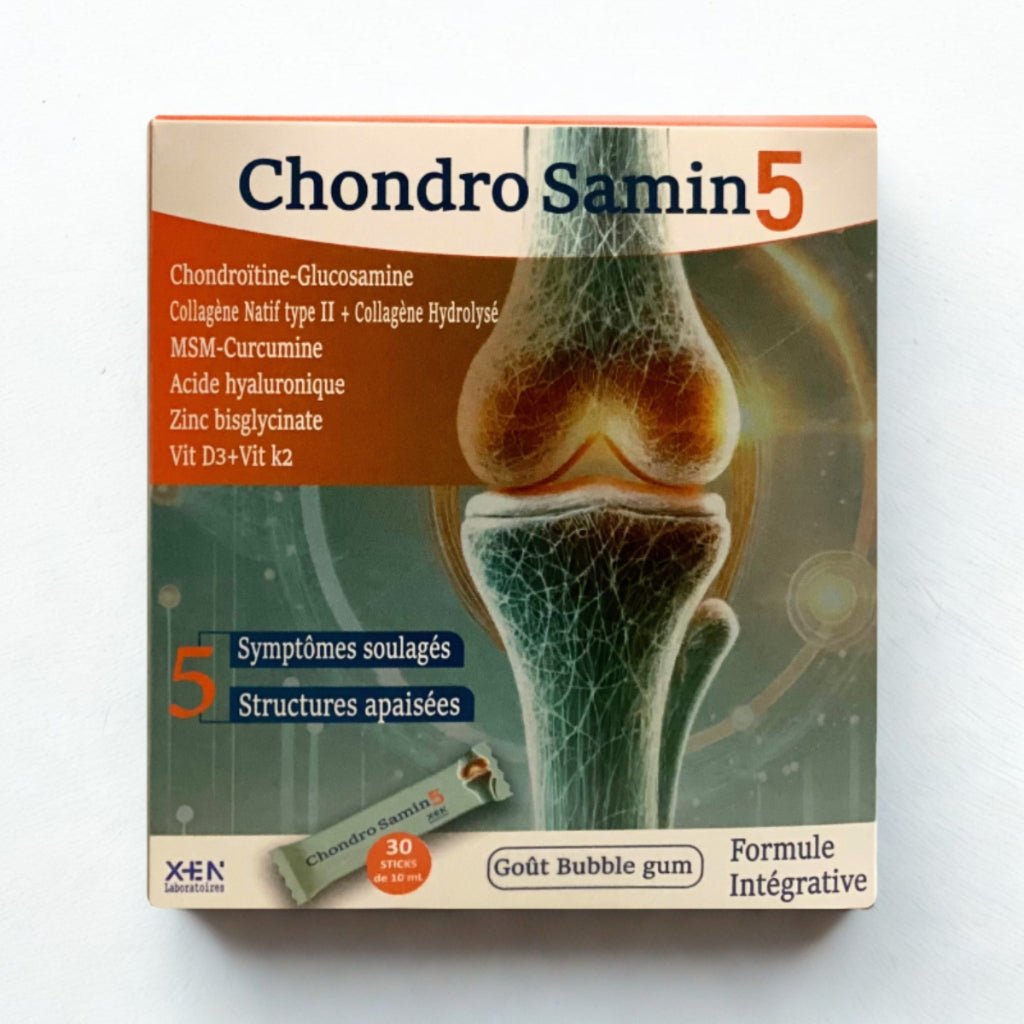 XEN CHONDROSAMIN 5 30 Sticks 10ml - Articulations Cartilage Glucosamine Chondroïtine MSM Tunisie - La Grande Para