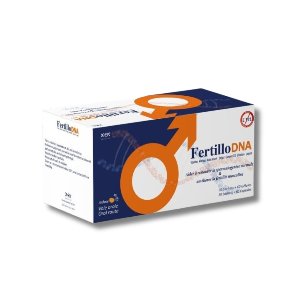 FertilloDNA - Fertilité Masculine | Spermatogenèse + Qualité Sperme - 30 Sachets + 60 Gélules 1