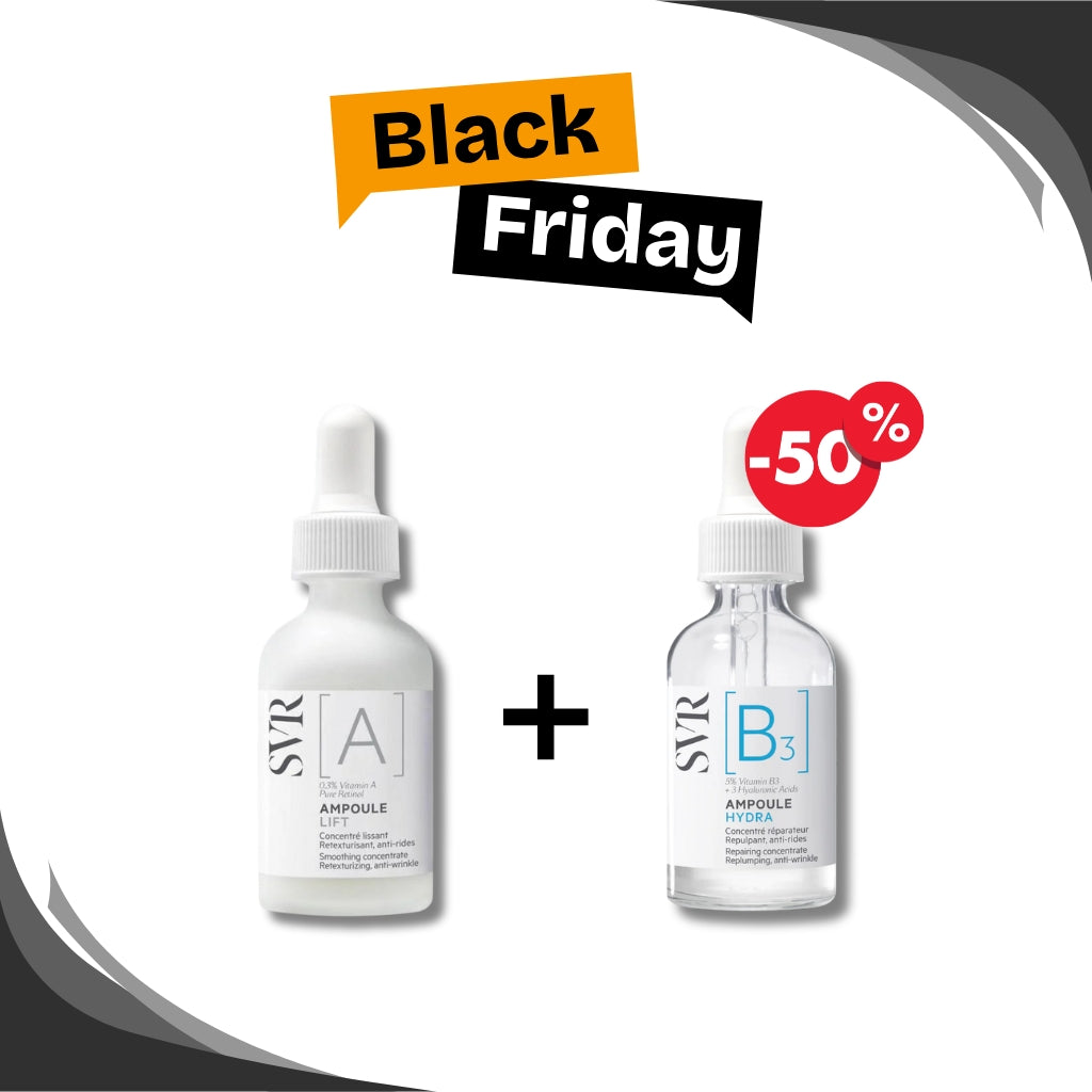 🔥 BLACK FRIDAY SVR Pack Ampoule A 30ml + Ampoule B3 30ml -50% | Anti-Rides Hydratation 1