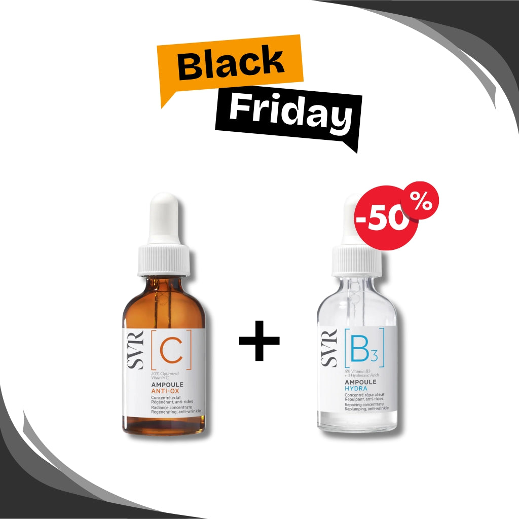 🔥 BLACK FRIDAY SVR Pack Ampoule C Anti-Ox 30ml + Ampoule B3 30ml -50% | Éclat Hydratation 1