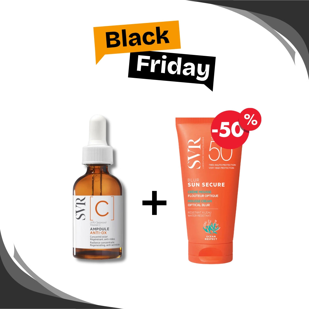 🔥 BLACK FRIDAY SVR Pack Ampoule C 30ml + Sun Secure Blur SPF50 50ml -50% | Éclat Protection 1