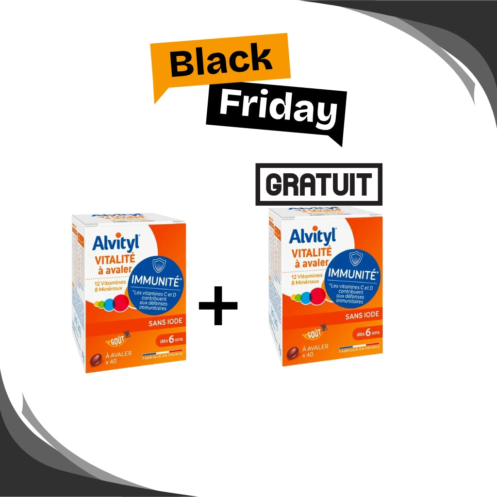 🔥 BLACK FRIDAY Alvityl Pack Vitalité Immunité 2 Boîtes | 1 Boîte GRATUITE 12 Vitamines 1