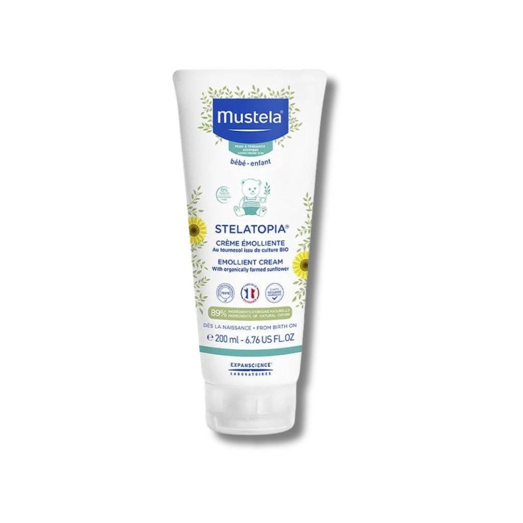 Mustela Stelatopia Crème Émolliente 200ml - Peau Atopique Bébé Eczéma Dès Naissance - La Grande Para