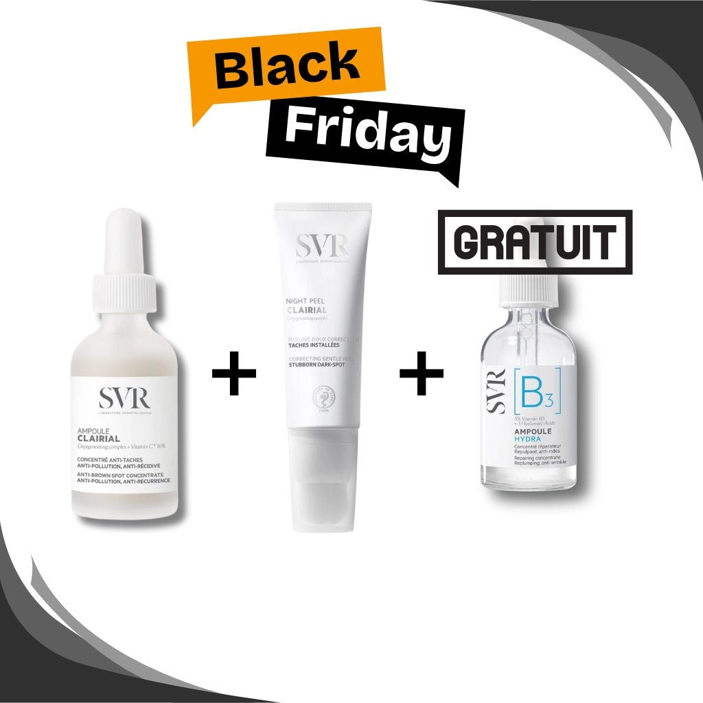 🔥 BLACK FRIDAY SVR Pack Ampoule Clairial + Night Peel + Ampoule B3 Hydra GRATUITE | Anti - Taches Éclat - La Grande Para