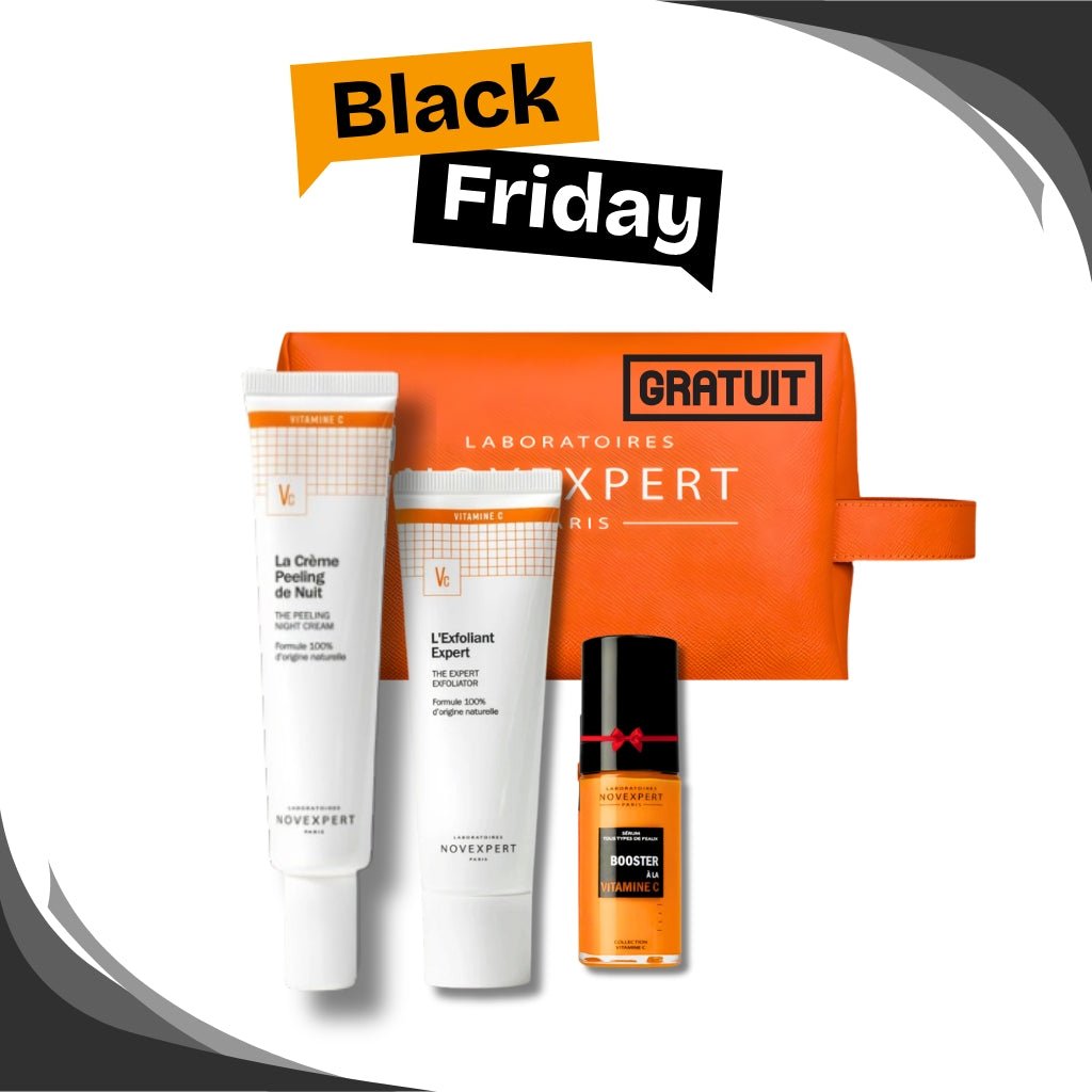 Novexpert Trousse Éclat - Crème Peeling Nuit 40ml + Exfoliant Expert 50ml + Sérum Vitamine C 10ml OFFERT - La Grande Para