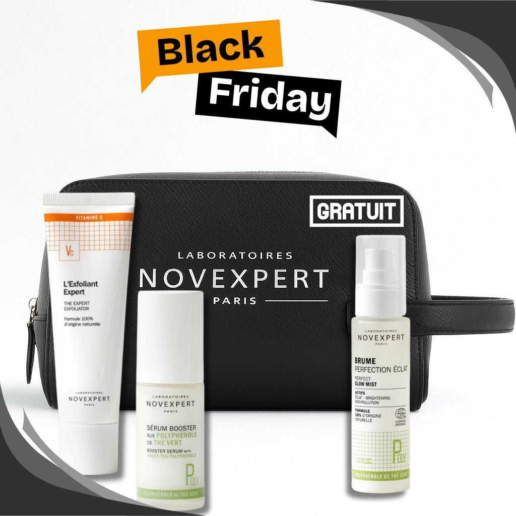Novexpert Trousse Anti - Taches - Sérum Booster 30ml + Exfoliant Expert 50ml + Brume Éclat 60ml OFFERTE - La Grande Para