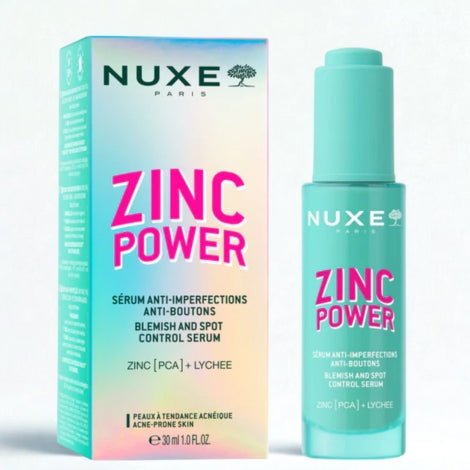 Nuxe Zinc Power Sérum Anti - Imperfections 30ml - Anti - Boutons Peaux Grasses | Zinc Actif - La Grande Para