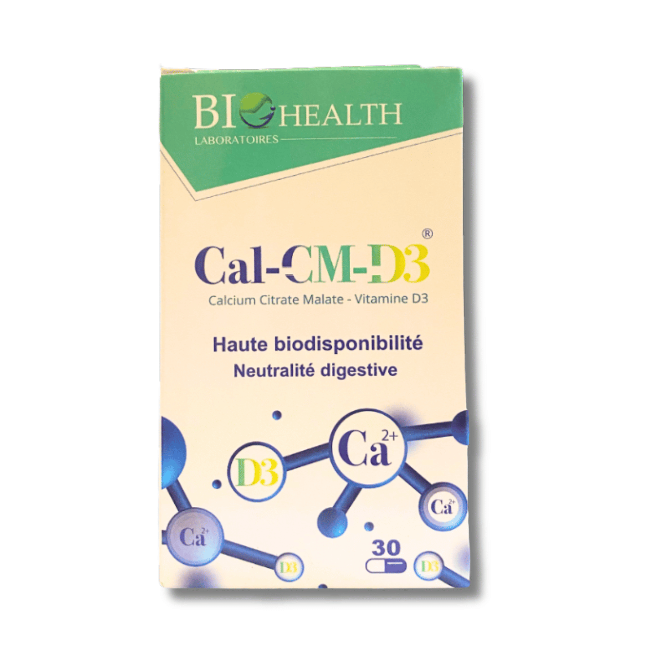 BIO HEALTH CAL - CM - D3 30 CAPSULES - La Grande Para