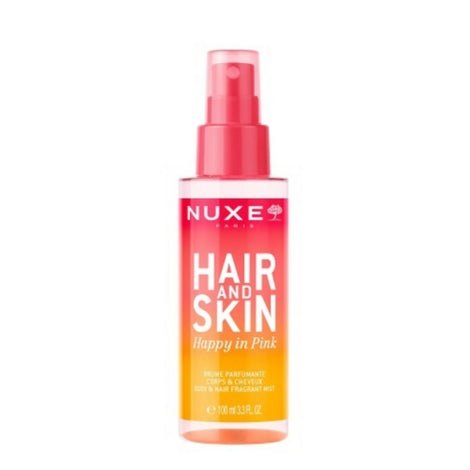 Nuxe Hair and Skin Happy in Pink 100ml - Huile Sèche Cheveux & Corps | Parfum Floral - La Grande Para