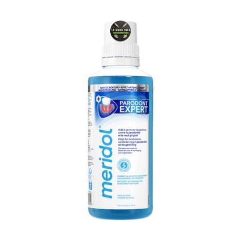 Meridol Parodont Expert Bain de Bouche 400ml - Protection Gencives | Anti - Plaque Haleine Fraîche - La Grande Para
