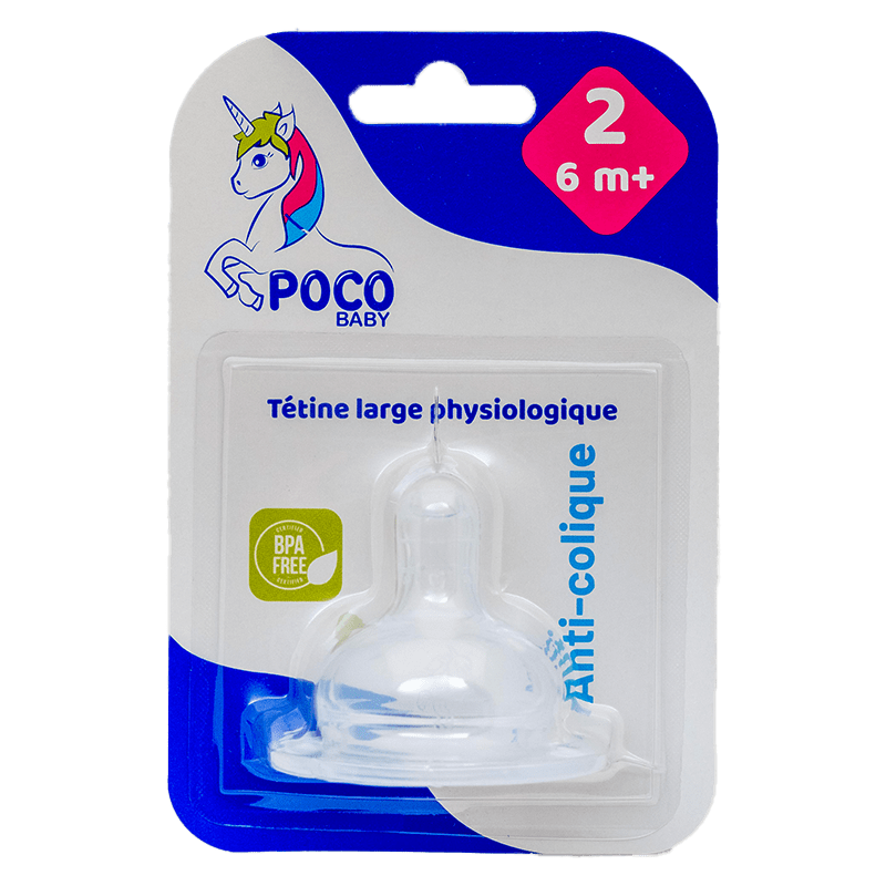 POCO BABY Tetine Large Physiologique 2eme Age.