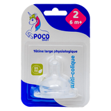 POCO BABY Tetine Large Physiologique 2eme Age