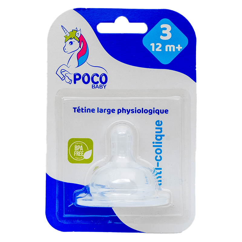 POCO BABY Tetine Large Physiologique 3eme Age.