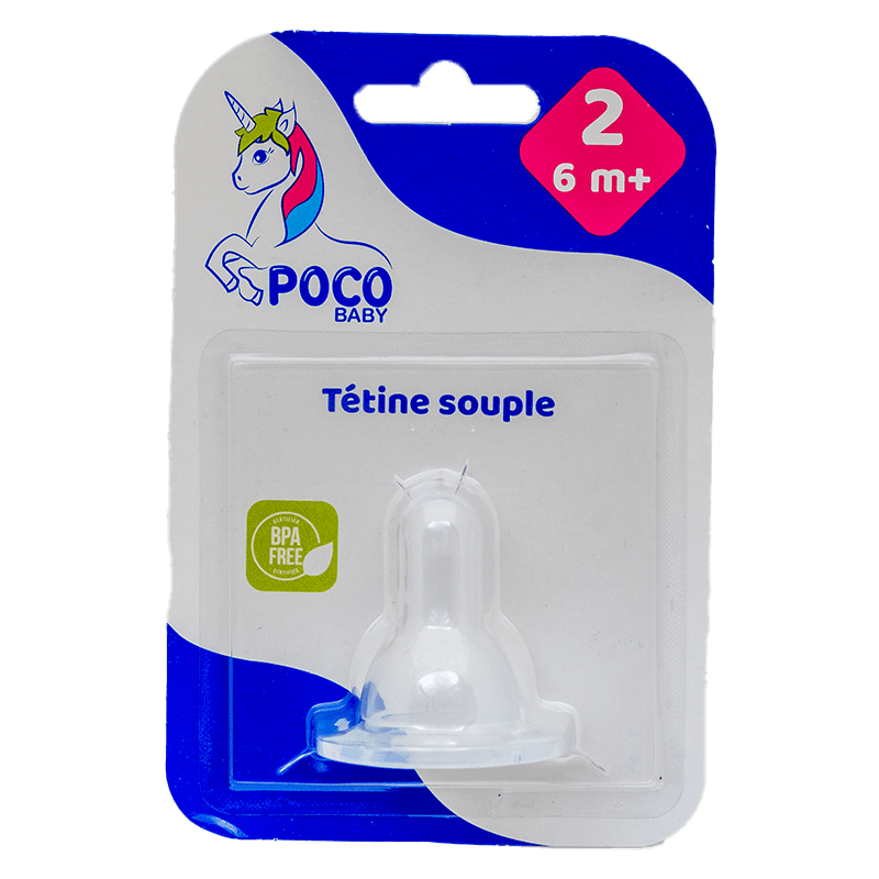 POCO BABY Tetine Souple 2eme Age.