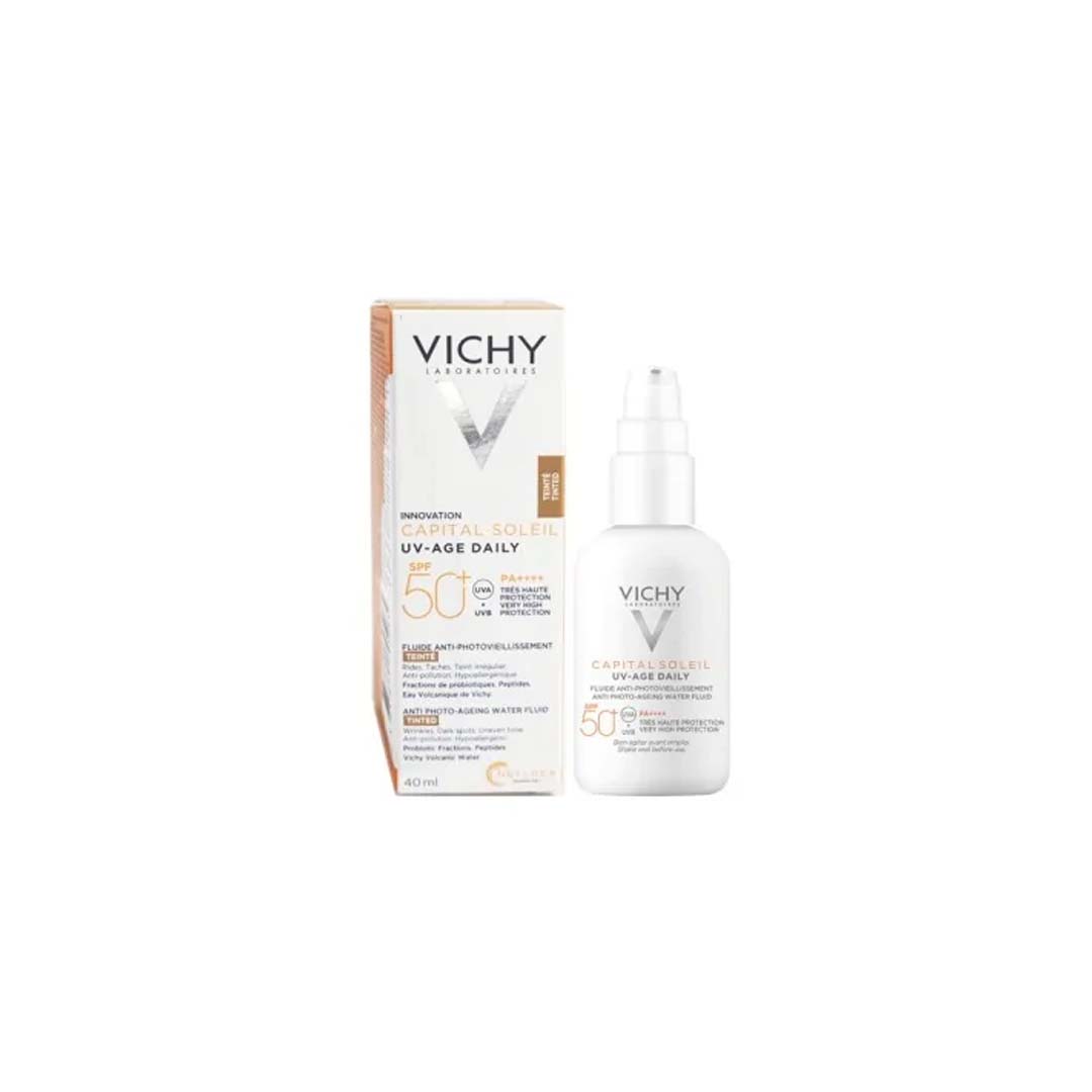 VICHY CAPITAL SOLEIL UV AGE DAILY FLUIDE TEINTE SPF50+ 40ML