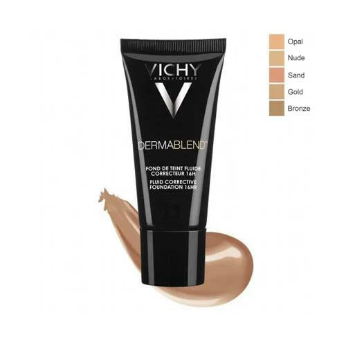 VICHY DERMABLEND FOND DE TEINT FLUIDE TEINTEE 25 NUDE, 30ML.