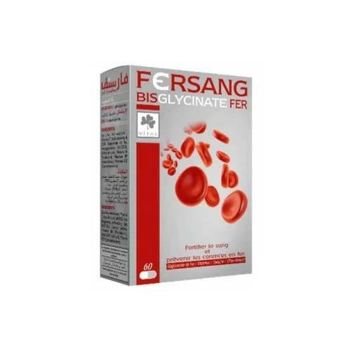 VITAL FERSANG BISGLYCINATE IRON 60 GELULES.