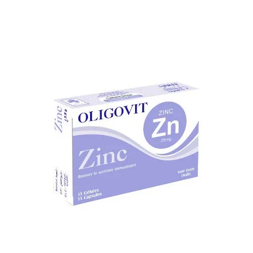 VITAL OLIGOVIT ZINC 25MG 15 GELULES