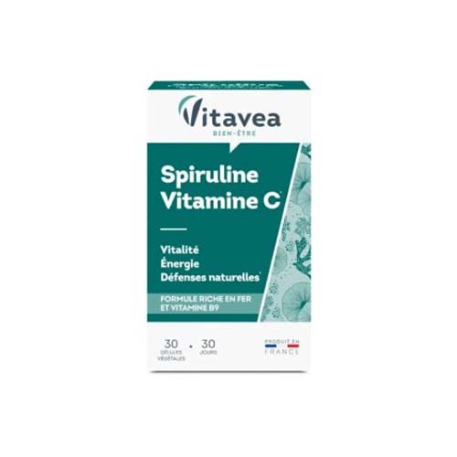 VITAVEA SPIRULINE VITAMINE C 30 GELULES