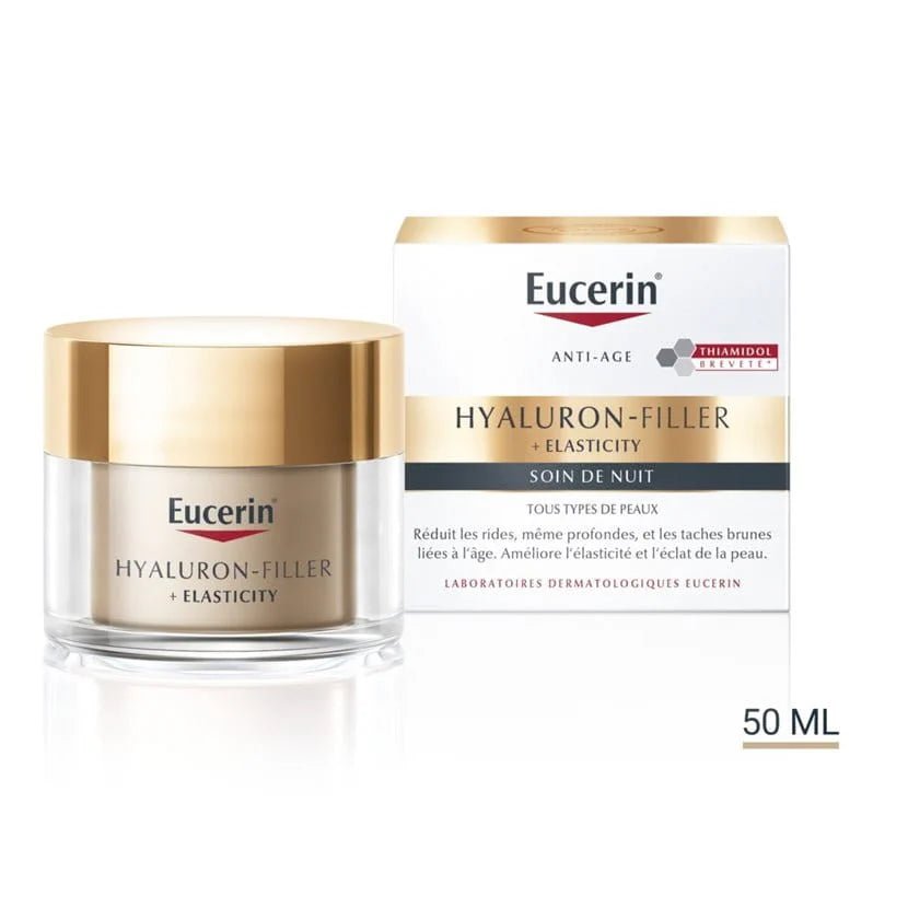 Eucerin Hyaluron-Filler + Elasticity Soin de Nuit - Anti-Rides & Fermeté 50ml