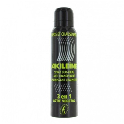 AKILEINE SPRAY NOIR DEODORANT PIEDS ANTI TRANSPIRANT 150ML