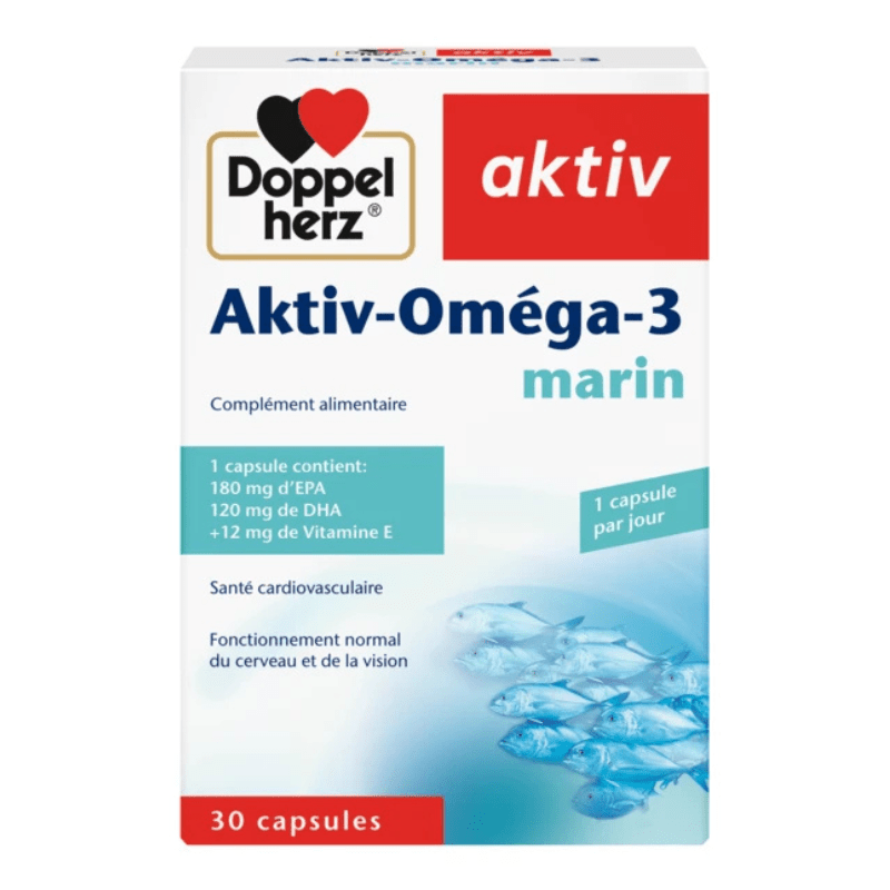 Doppelherz Aktiv Oméga - 3 Marin 30 Capsules - La Grande Para