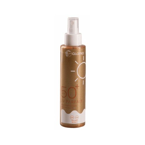 ALANIA UV PARFAIT SPRAY PROTECTEUR CORPS PAILLETE SPF50+ 150ML.