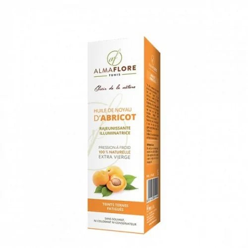 Almaflore Huile végétale de noyau d'abricot, 50ML.