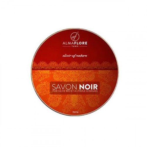 ALMAFLORE SAVON NOIR A HUILE D'ARGAN 150 GR.