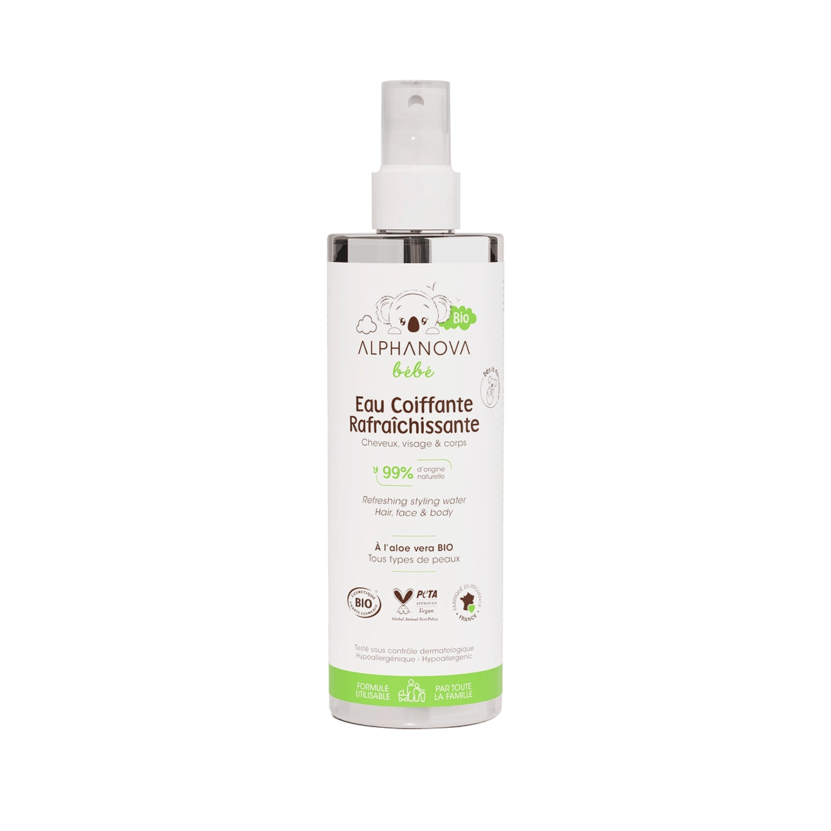 Alphanova Bébé Eau Coiffante Rafraîchissante BIO 200ml
