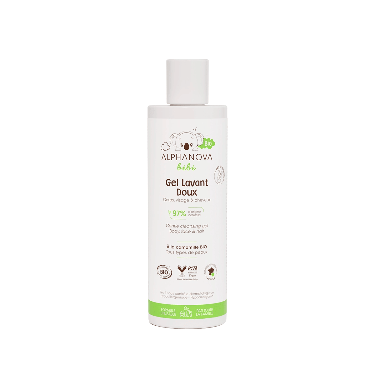 Alphanova Bébé Gel Lavant Doux BIO 200ml
