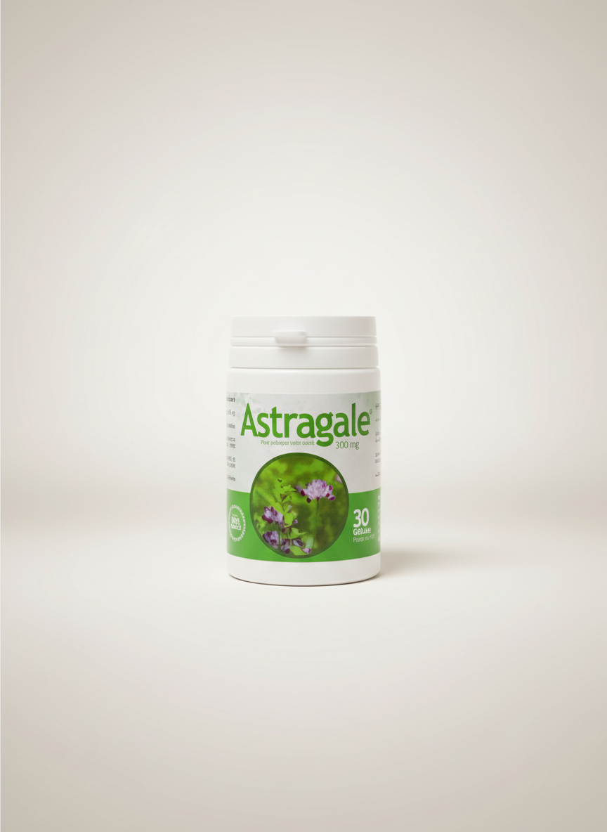 Astragale product on light background