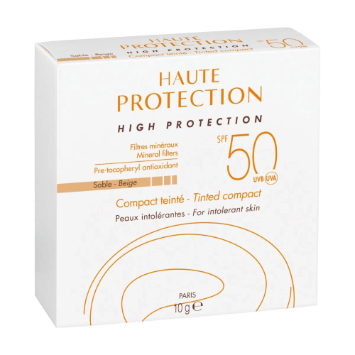 AVENE HAUTE PROTECTION SPF50 COMPACT TEINTE BEIGE SABLE 10G.